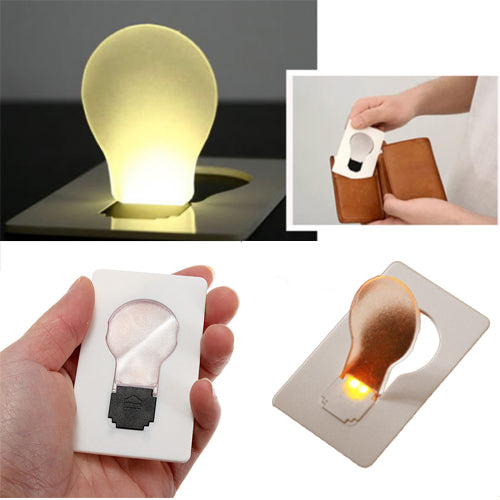 IPRee Portable LED Card Light Pocket Lamp Purse Wallet Emergency Light