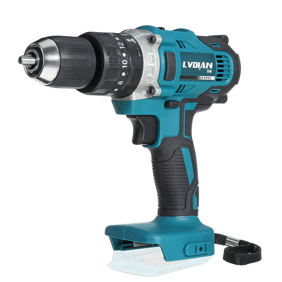 18V 3 In 1 Cordless Impact Drill 2 Speed Rechargable Electric Screwdriver Drill Li-Ion Battery Adapted to Makita Battery