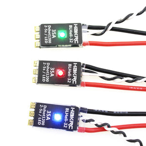 HAKRC BLHeli_32 Bit 35A 2-5S ESC Built-in LED Support Dshot1200 Multishot for FPV RC Drone