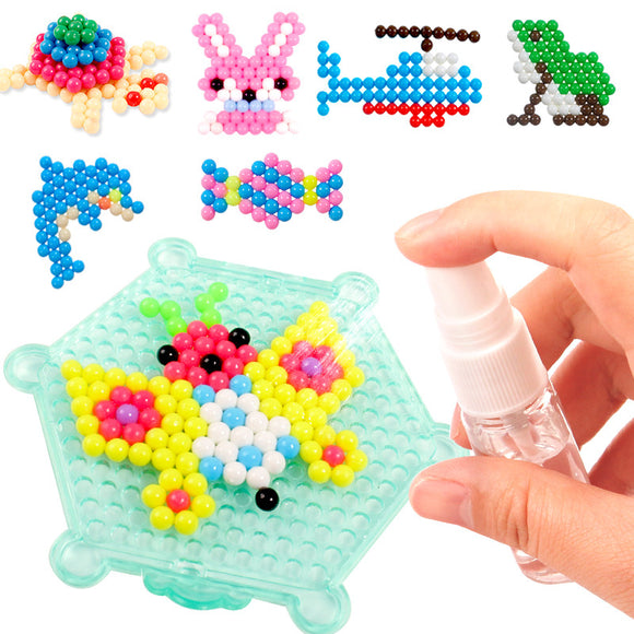 Water Spray Magic Beads DIY Kit 10 Colors Ball Puzzle Game Fun Developmental Toy Gift