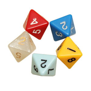 5PCS/set Number Eight-sided Dice Board Game Dice Counter