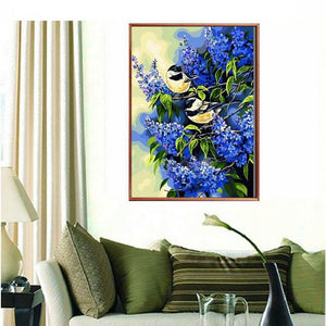 18x14 Inches 5D Diamond Painting Birds Embroider Cross Stitch Craft DIY Home Decor