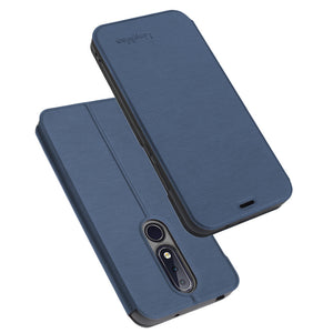 Bakeey Shockproof Flip PU Leather Full Body Protective Case with Card Slot for Nokia X6 / 6.1 Plus