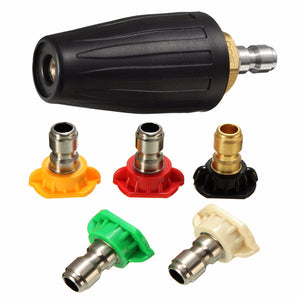 GPM 2.5 High Pressure Washer Rotating Turbo Nozzle 1/4 Inch Quick Connect Spray Nozzles Tip