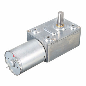 DC 12V Worm Geared Motor 0.6RPM Reversible Gear Reducer Turbo Motor