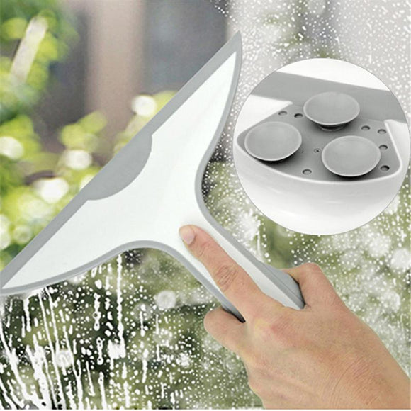 Glass Window Squeegee Shower Bathroom Mirror Wiper Kitchen Cleaner Water Vapor Removal With Suction