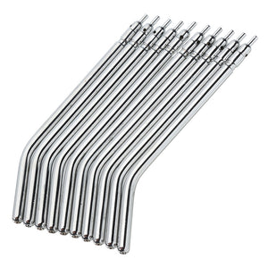 10pcs Stainless Steel Dental Nozzle Tips For 3-Way Air Water Syringe Polisher Spare Parts