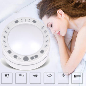 White Noise Sleep Instrument 10 Natural Sound Sleep Therapy Machine Home Office Travel