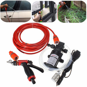 60W High Pressure Self-priming Electric Car Portable Wash Washer Water Pump 12V