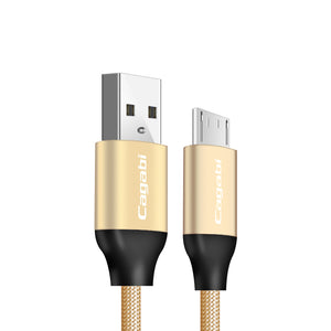 CAGABI N1 Nylon 480Mbps 5V 2.4A USB Micro USB Charge Sync Data Cable for Samsung Xiaomi