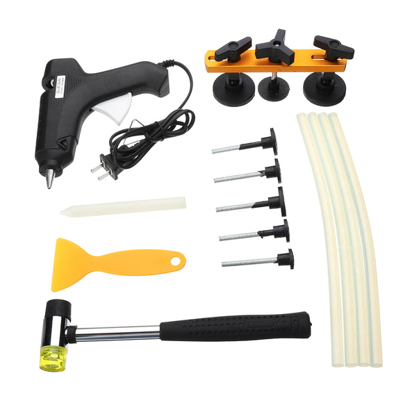 110-240V 60W Dent Dent Puller Tool Kit Dent Paintless Repair PDR Tools with Hot Melt Glue Gun