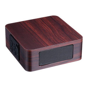 Q1A Portable Wooden Wireless bluetooth Speaker Double Drivers Stereo Light Speaker