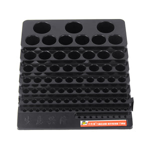 85 Holes Drill Bit Storage Box Without Drill Milling Cutter Saving Space Holder