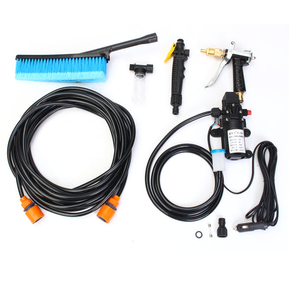 12V 220v High Pressure Electric Washer Cleaner Wash Pump Sprayer Brush Kit