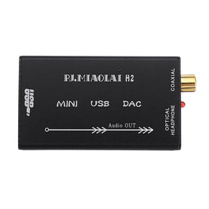 PJ.MIAOLAI H2 PCM2704 External Computer Sound Card Mini USB DAC Decoder Optical Fiber Coaxial Signal Output