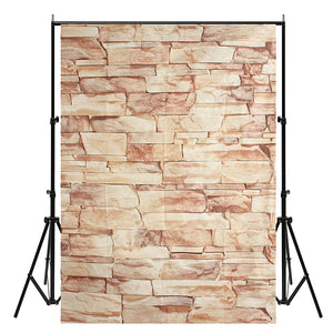 5x7FT Vinyl Stone Brick Wall Photography Backdrop Photo Background Studio Prop