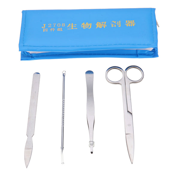 4Pcs/Set Biological Dissecting Dissection Experiment Anatomy Scalpel Tools Kit Scalpel Blade Medical Student Teaching