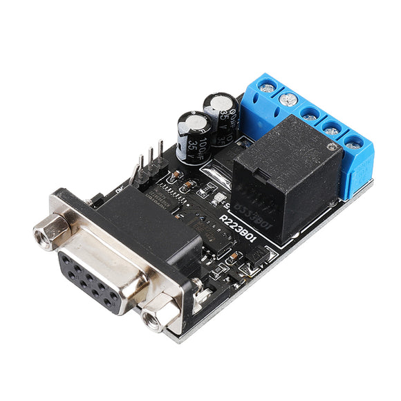 DC 12V RS232 Serial Port Delay Relay Switch Module PC COM DB9 ARM MCU UART Remote Control Board