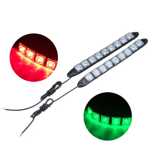 12V 9 LED Signal Navigation Light Strip Waterproof Port Starboard Marine Boat