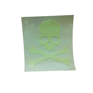 Mountain Bike Luminous Skull Cross Bones Bicycle Sticker Decals