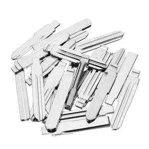 24Pcs Metal Blank Uncut Flip Remote Key Blade Lock Picks Tools