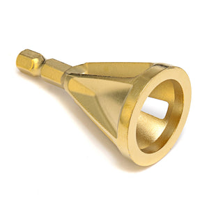 Titanium Coated Deburring External Chamfer Tool Bit 1/4 Inch Hex Shank Remove Burr Repairs Tools