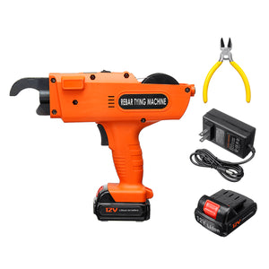 12V 8-34mm Automatic Rebar Tier Handheld Tool Building Tying Strapping Machine w/ Lithium Battery