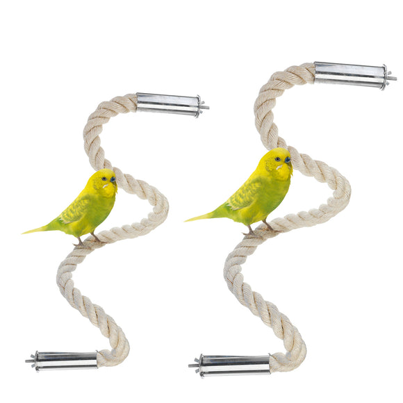 Sisal Rope Perch Anti-chew Ends for Parrots Cage Decorations