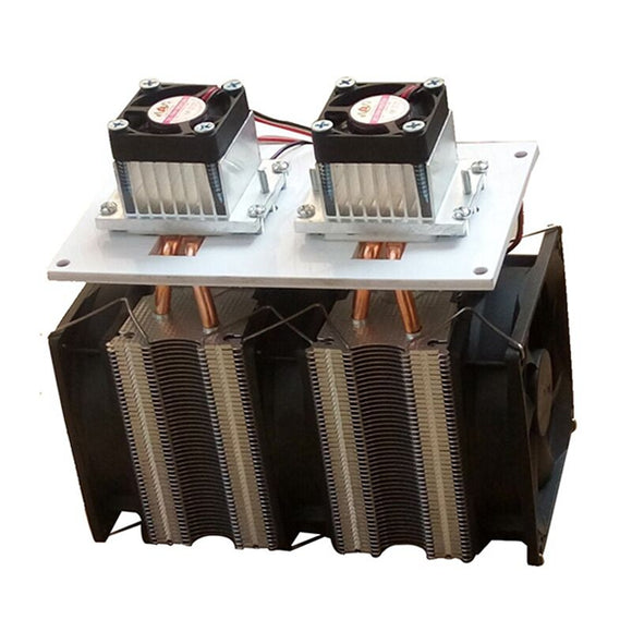 Enhanced Version 12V 12A 144W DIY Double Head Electronic Semiconductor Refrigerator Radiator