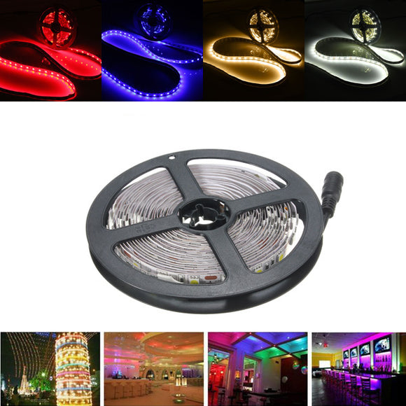 5M 30W LED Strip Flexible Light Waterproof IP65 SMD 5050 300 Leds White/Warm White/Red/Blue DC12V