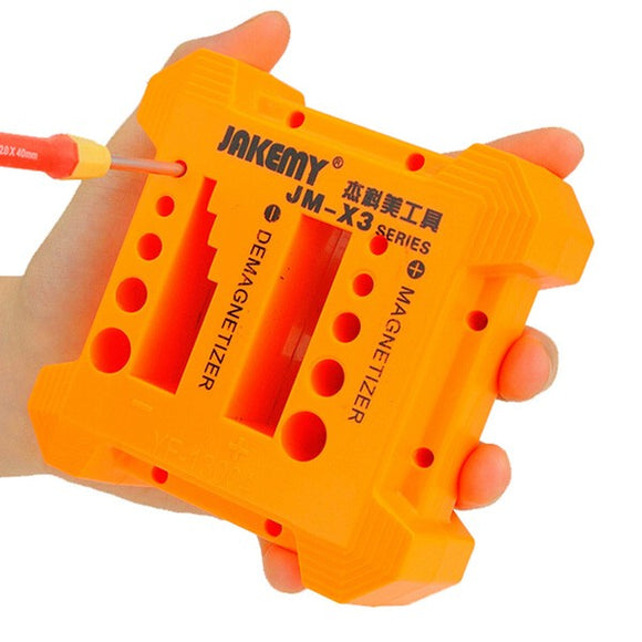 JAKEMY JM-X3 Magnetizer Demagnetizer For Steel Screwdriver Blades Tweezers Hand-tools Metal Tools