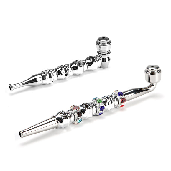 Durable Skull Shape Smoking Filter Pipe Metal Pipe T obacco Pipe Smoking Accessories