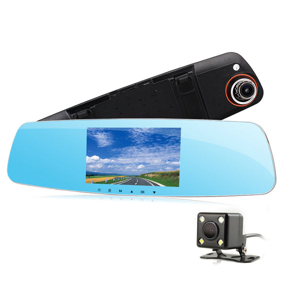 H605 5 Inch 170 Wide Angle Lens Rearview Mirror Car DVR