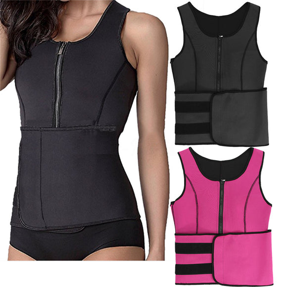 IPRee Waist Trainer Sweat Belt Sauna Suit Tops Sport Body Shaper Slimming Corset Vest