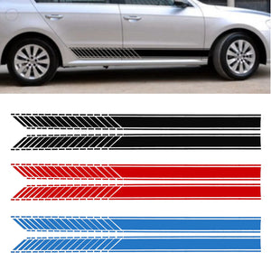 12x190cm Universal Car Racing Stripe Vinyl Side Sticker Lower Door Panel  LIB