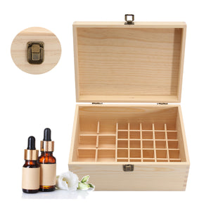 38 Grids Wooden Bottles Box  Container Organizer Storage for Essential Oil Aromatherapy