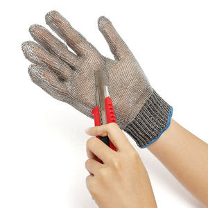 Safety Cut Proof Stab Resistant Stainless Steel Metal Mesh Butcher Gloves