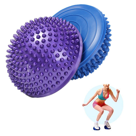 16cm Half Round Yoga Balance Spiky Massager Ball Stepping Stone Foot Sole Trigger Point Hemisphere