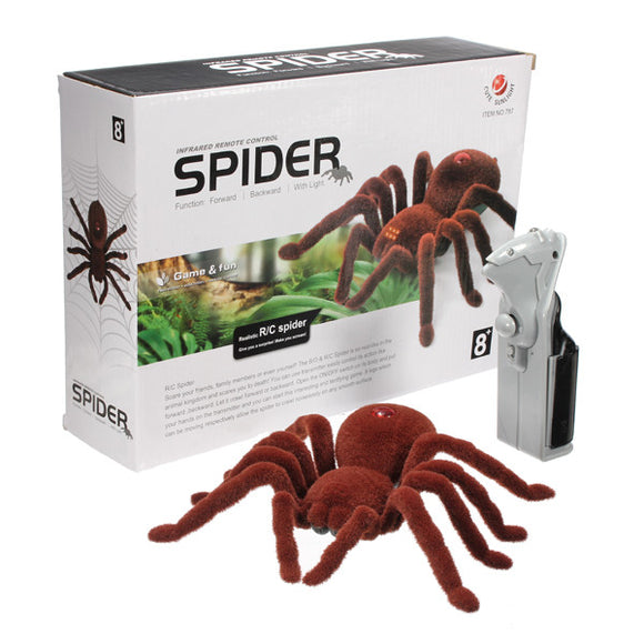 Cute Sunlight 11 2CH Realistic RC Spider Remote Control Scary Toy Prank Gift Model Halloween Prop