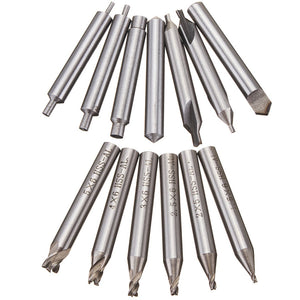 13Pcs HSS-AL Drill Bit Set for Key Cutting Machine Cutter