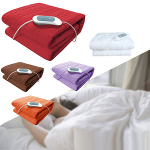 150X75 Electric Heated Throw Over Blankets Fleece Washable Warm Mattress