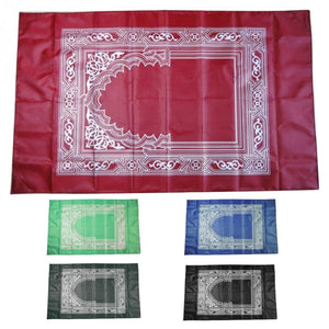 Portable Islamic Prayer Rug Teppich Easy Praying Blankets w/ Pocket Ramadan Islamic Decoration Gifts