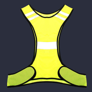 Fluorescent Yellow High Visibility Reflective Vest Security Night Work Equipment