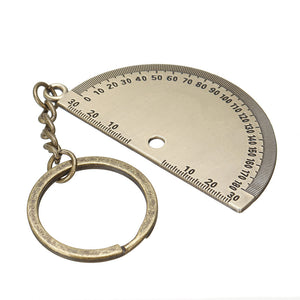 Keychain 180 Degree Vernier Caliper Ruler Angle Ruler