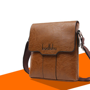 Men PU Leather Leisure Crossbody Bag Shoulder Bag