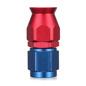 AN-6 Straight Red and Blue Fuel Hose Fitting AN6 Blossoming Shape Head Connector