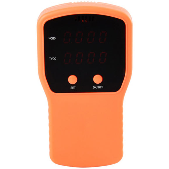 Portable Air Quality Detector Digital Formaldehyde Gas Monitor LCD HCHO & TVOC Tester