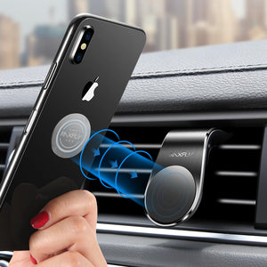 RAXFLY Metal Air Vent Magnetic Car Mount Car Phone Holder For 4 Inch-7 Inch Smart Phone iPhone XS Max Samsung Galaxy S10 Plus