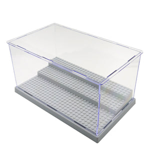 3 Steps Clear Acrylic Display Case Dustproof Tray Protection Toys DIY Box