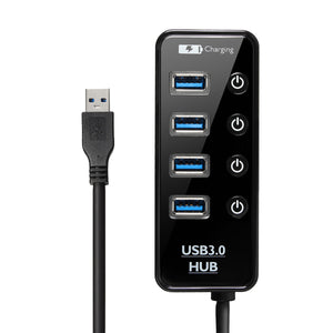 USB3.0 4 USB 5Gbps HUB With independent Switch for Mobile Phone